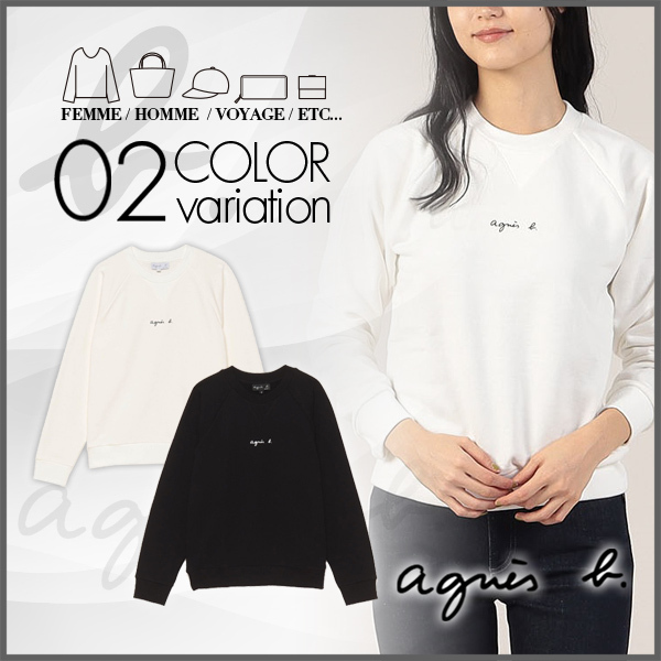 agnes b.】アニエスベー S179 SWEAT ロゴスウェット (Agnes b