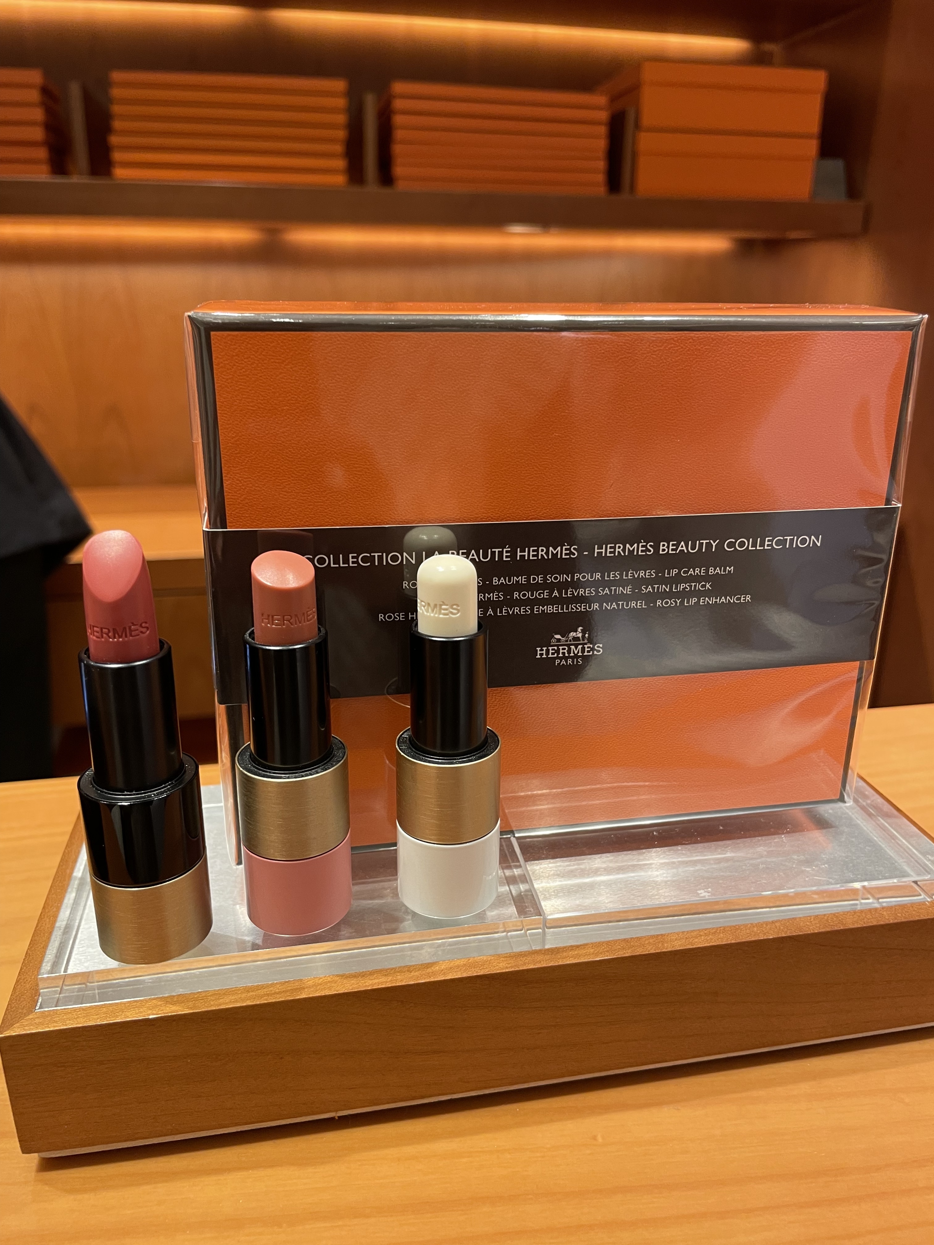 BESTギフト】Hermesセットルージュ エルメス 人気リップ3本 (HERMES