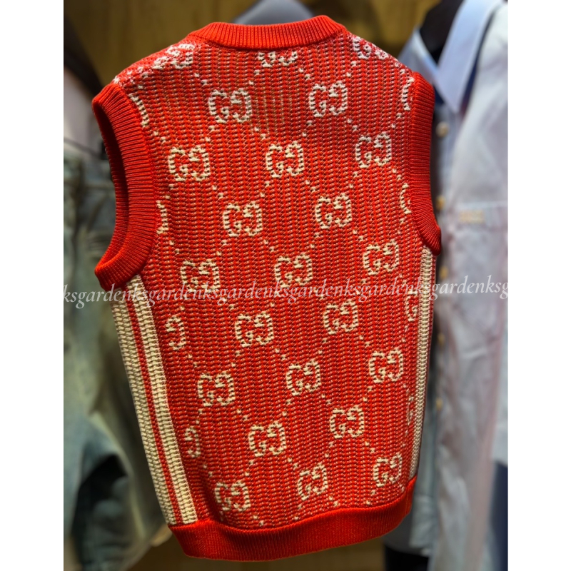すぐ届く！GUCCI GG コットンニット ジャカード ベスト (GUCCI/ベスト