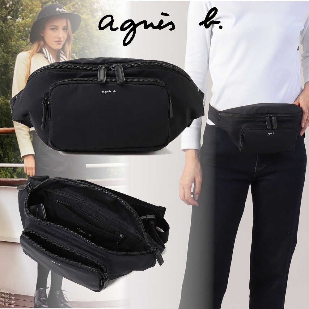 アニエスベー】とっても便利！ナイロン ウエストポーチ (Agnes b