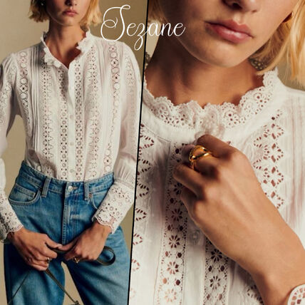 ホワイト（白）系 SEZANE(セザンヌ) ブラウス・シャツ(レディース
