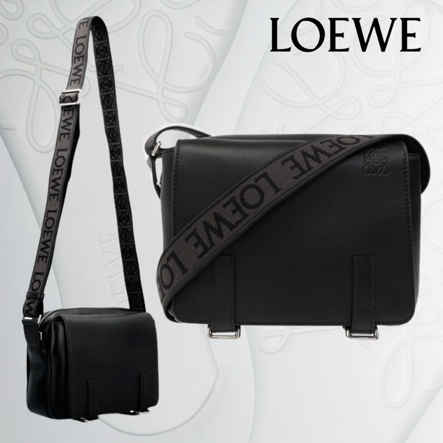 LOEWE ロエベ エンボスロゴ Messenger Bag メッセンジャーバッグ