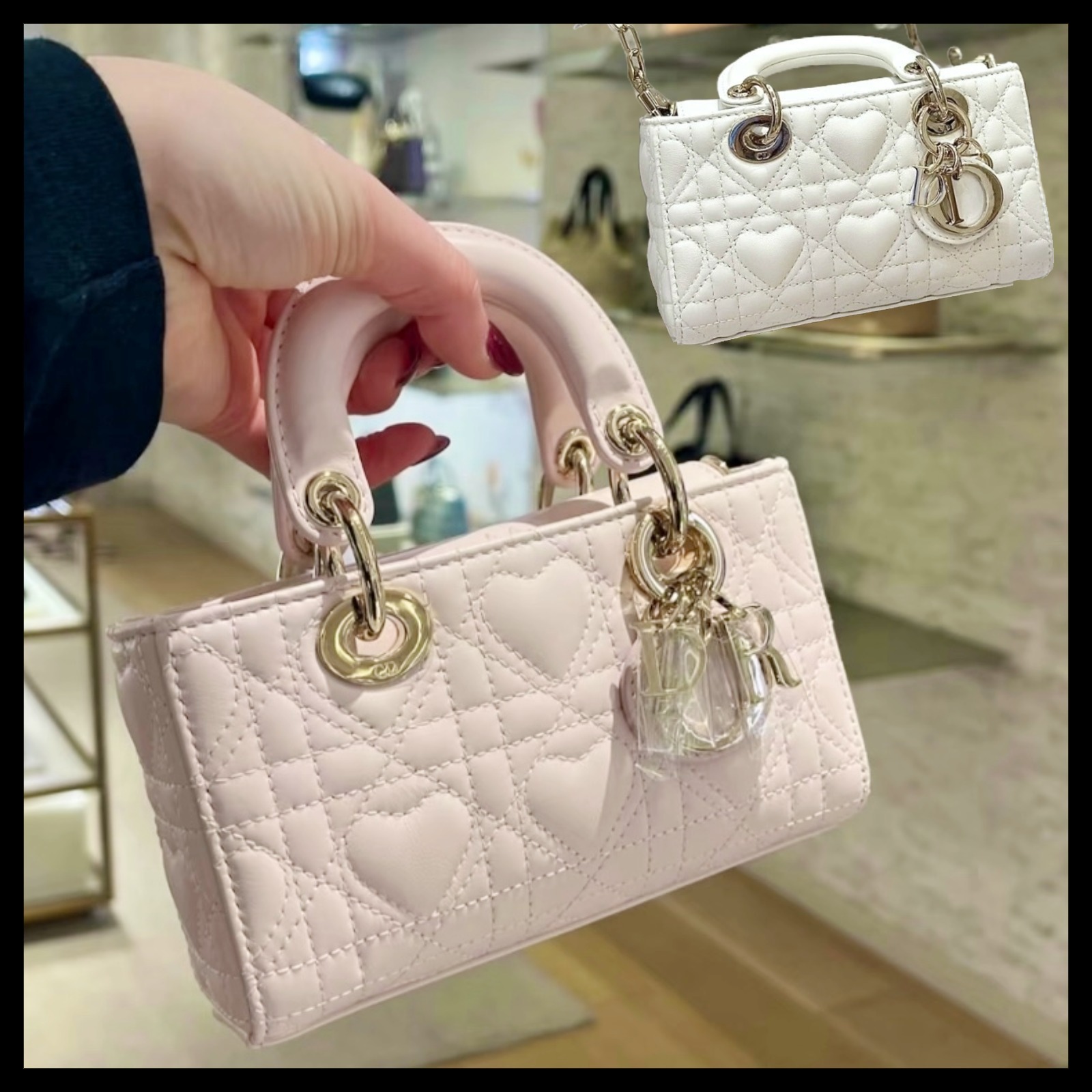 これは欲しい!さりげハート】Dior☆LADY D-JOY マイクロバッグ (Dior