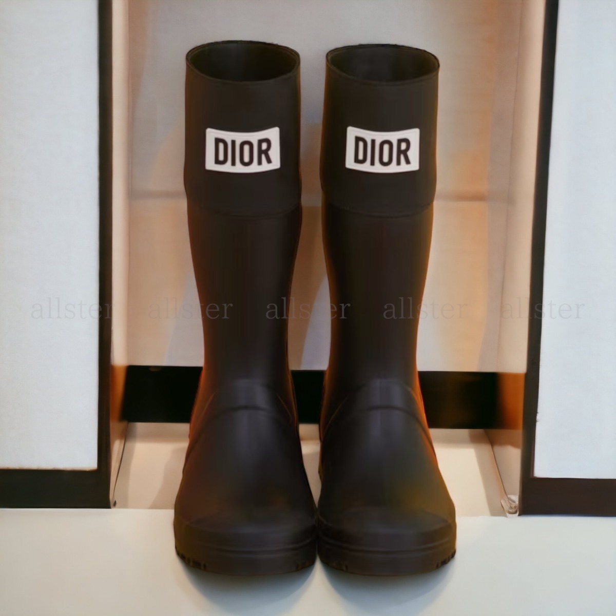 大人もOK【DIOR】ディオール ラバーブーツ ブラック 長靴 (Dior/キッズ