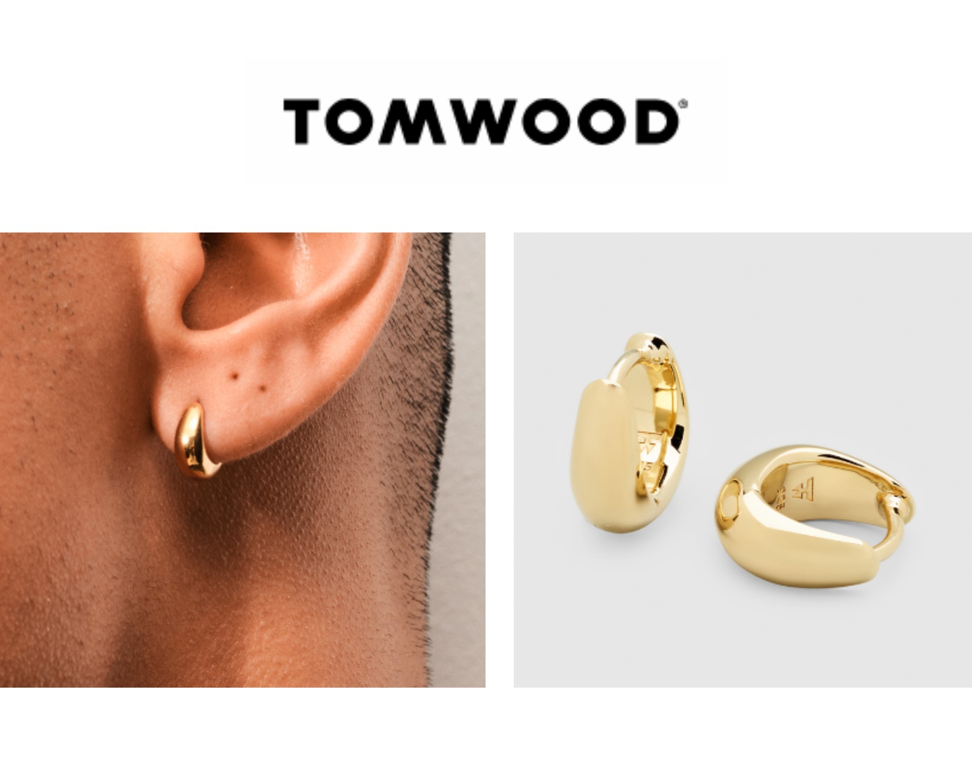 Tom Wood】Ice Huggies Gold /ピアス /ユニセックス (Tom Wood/ピアス