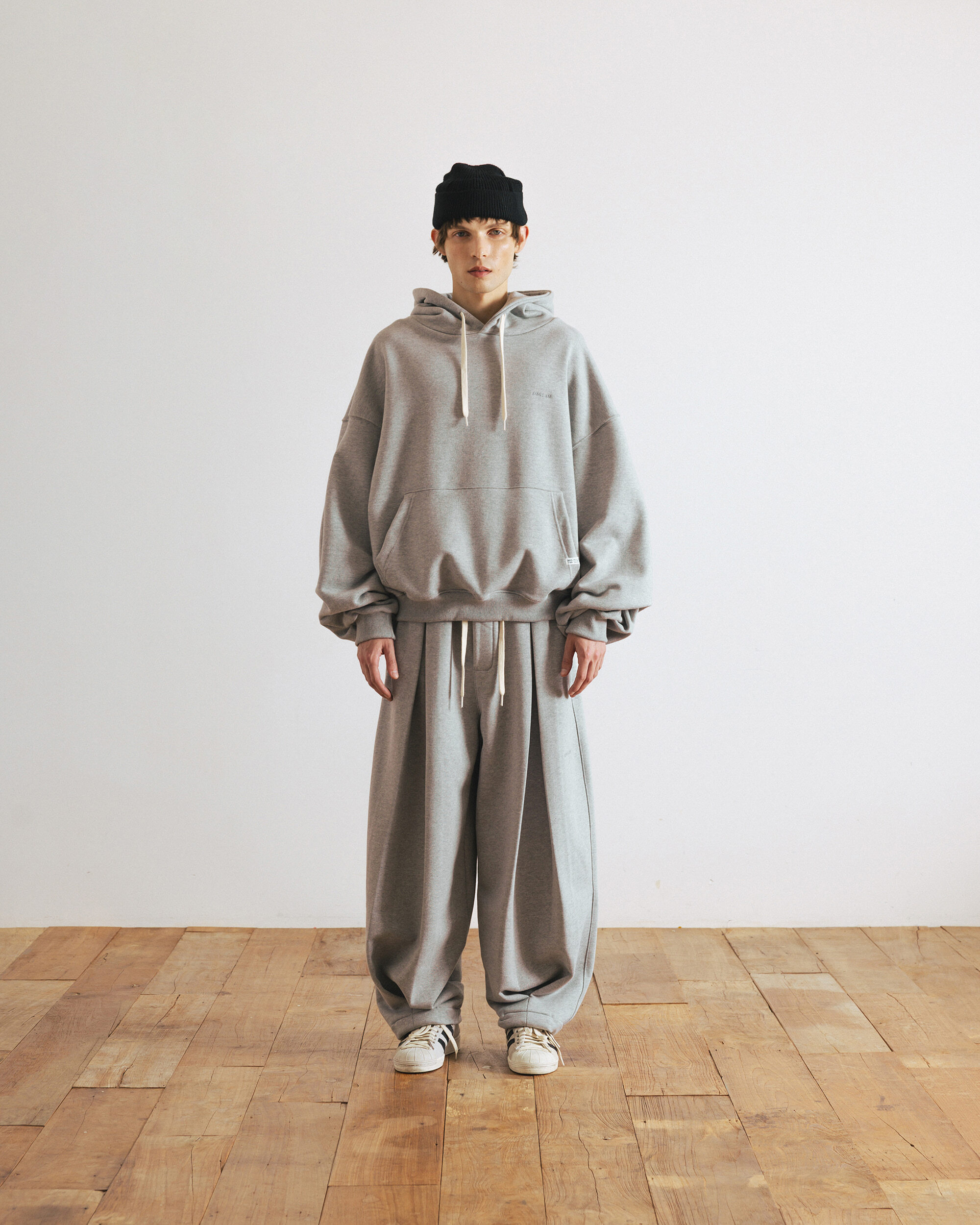 ANGLAN】23FW☆ [AG] Valley Tuck Sweat Balloon Pants (ANGLAN
