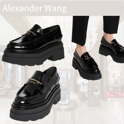 Alexander Wang◇Carter ロゴ プラットフォーム 厚底 ローファー