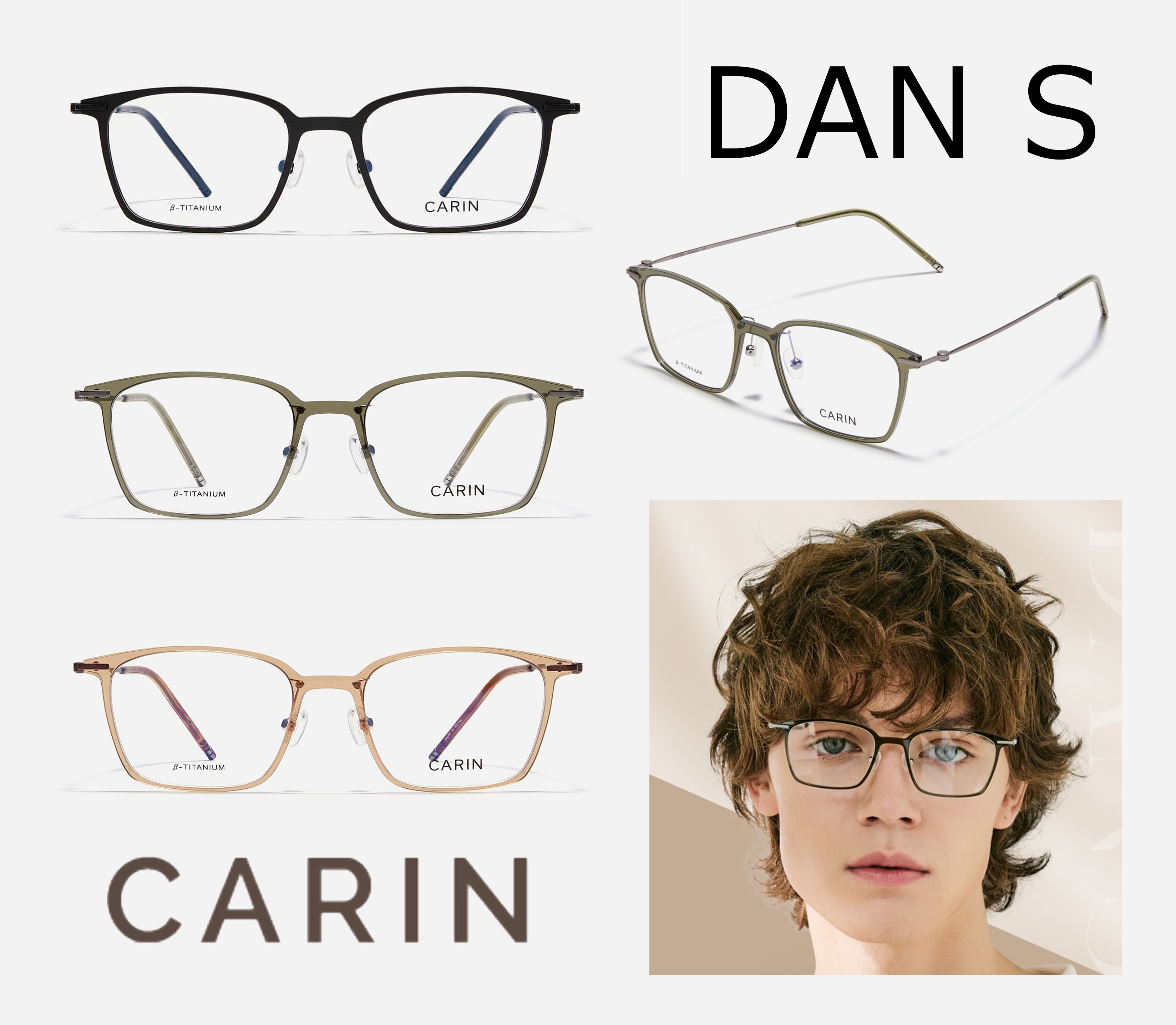 CARIN】カリン 人気メガネ 100％正規品 SALE (CARIN/メガネ) DAN S