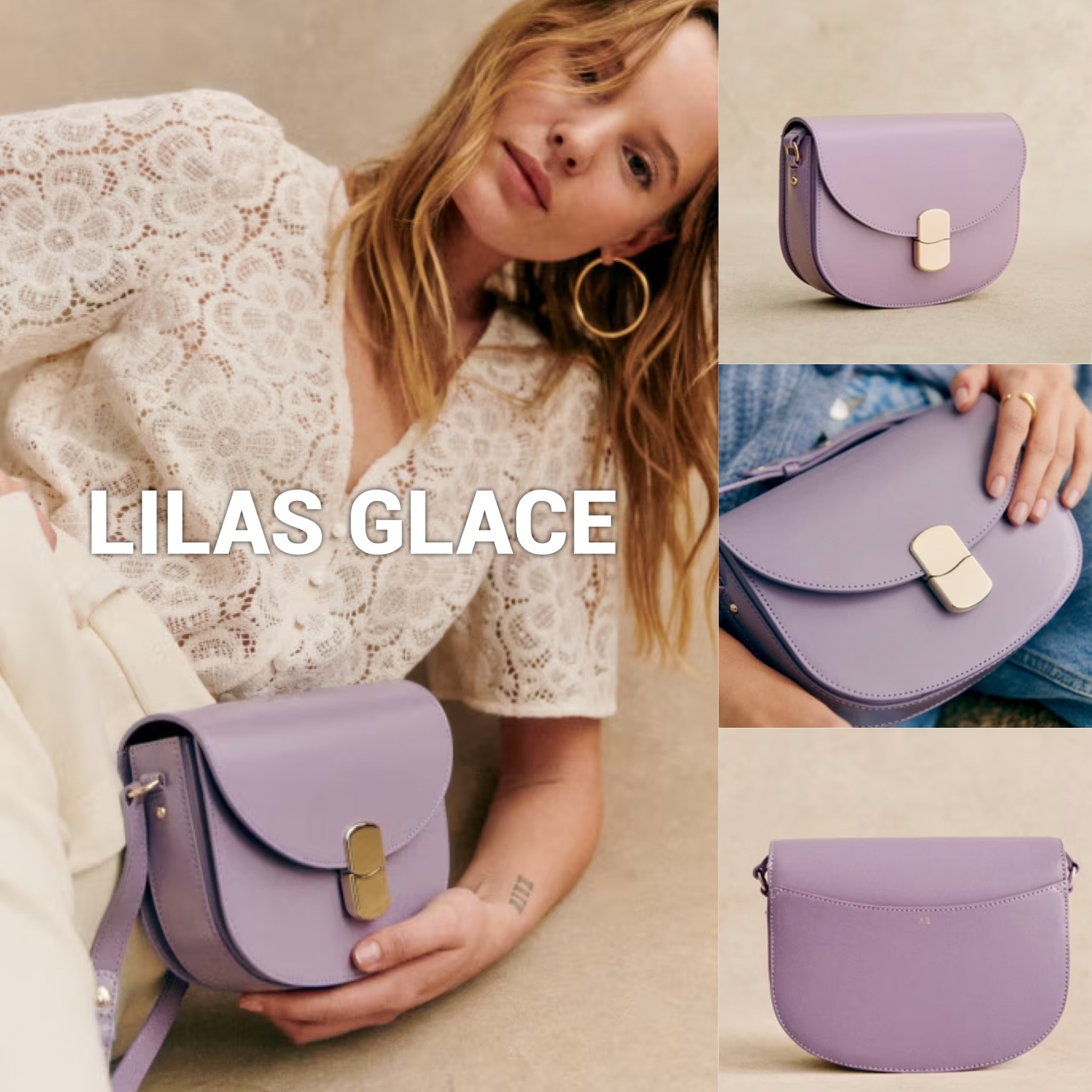 安心の関税込】セザンヌ☆素敵な レザー ショルダー バッグ (SEZANE