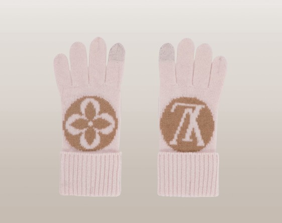 ギフトに最適 ヴィトン 手袋 グローブ 黒 ピンク アクセサリー (Louis