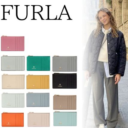 グリーン（緑）系 FURLA(フルラ) カードケース・名刺入れ(レディース
