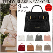 Teddy Blake NY】Ava9クロコ GOLDショルダーバッグ☆国内発 (Teddy