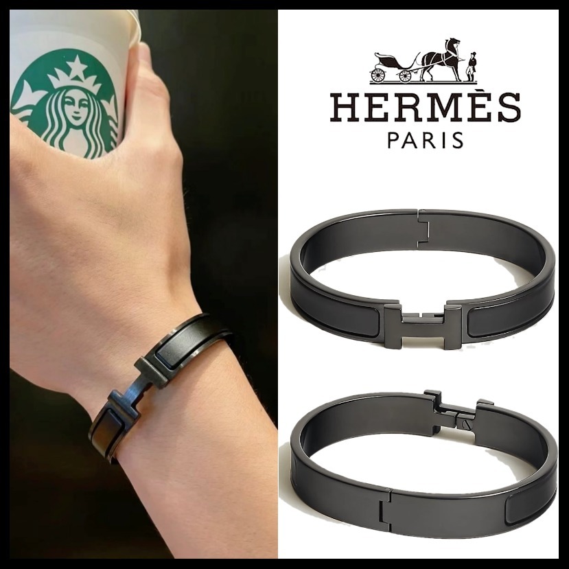 HERMES ソーブラック☆ブレスレット 《クリックHH》 (HERMES/バングル