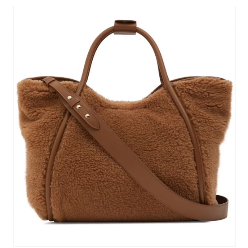 マックスマーラ テディベア ショッピングバッグ キャメル TMARIN (Max