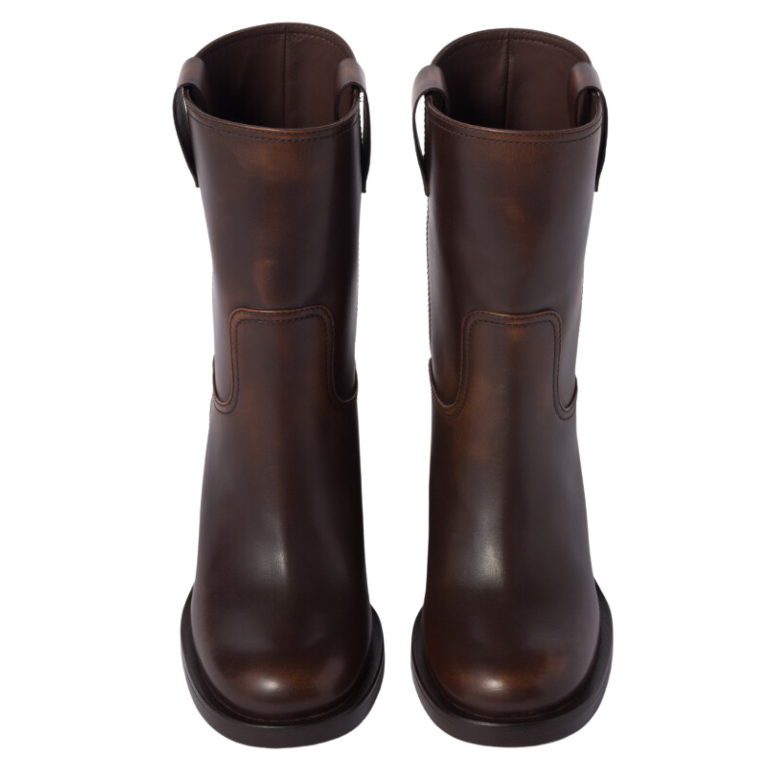 MIU MIU ミュウミュウ Fume ロゴ Leather レザー Booties ブーツ