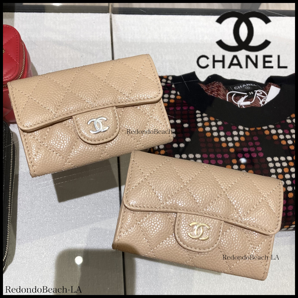 CHANELシャネル☆ブラウン ベージュ ミュール&保管袋・カード org.jpg