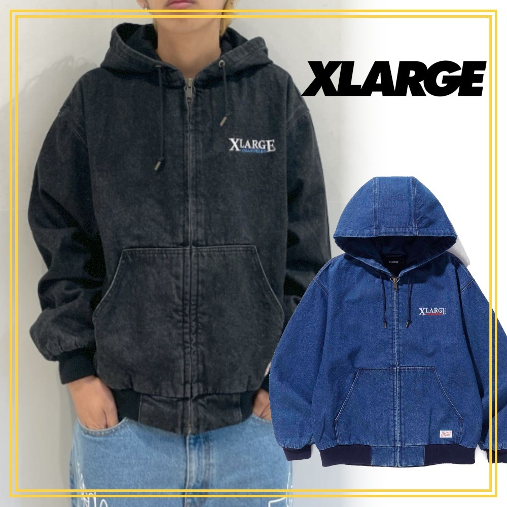 早い者勝ち XLARGE HOODED DENIM WORK JACKET 程よい色落ち◎ (X-Large