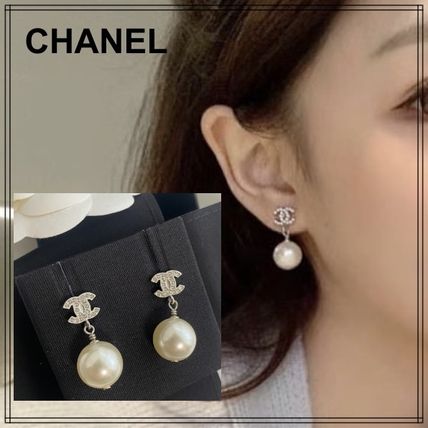 即完売【CHANEL】大人気 パールCCロゴピアス プレゼントにも (CHANEL