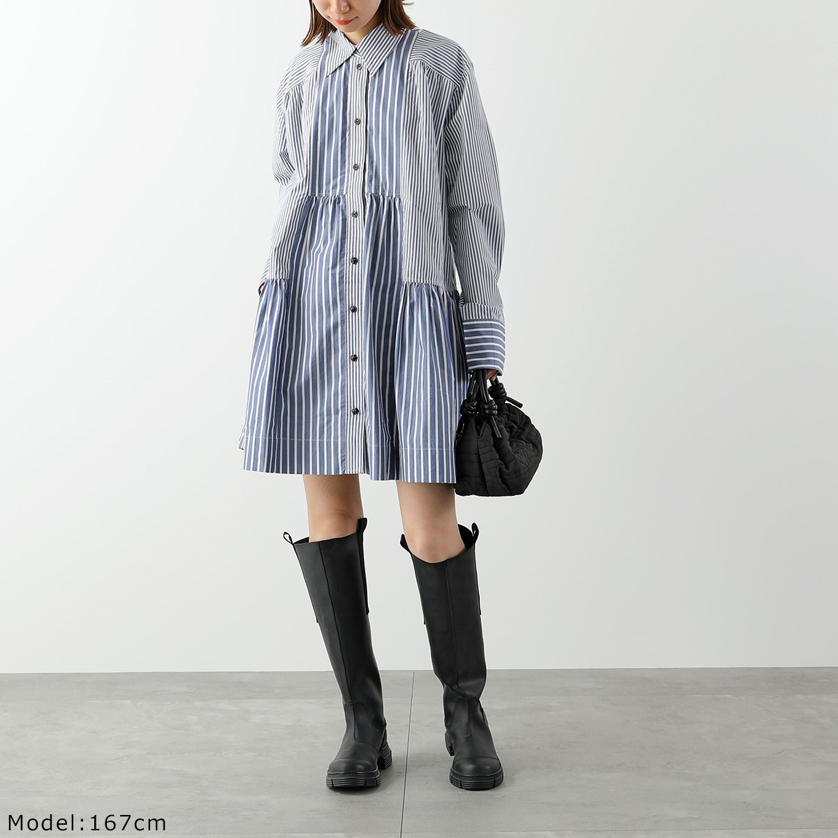 GANNI ロングブーツ Recycled Rubber Country Boot ラバー (Ganni