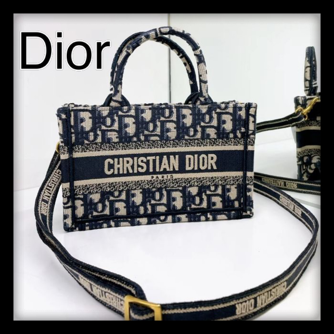 DIOR BOOK TOTE バッグ ミニ ストラップ付き (Dior/ショルダーバッグ