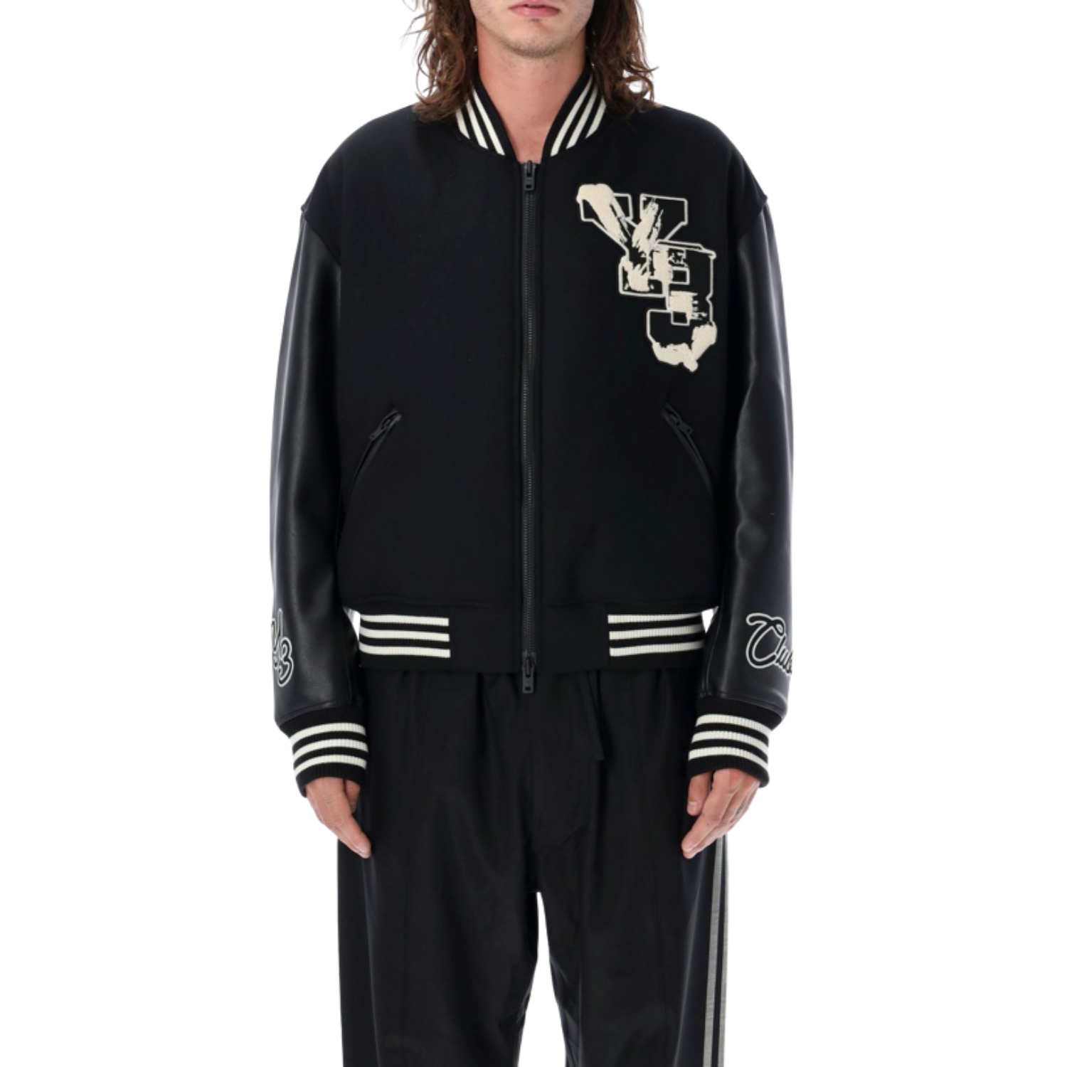 Y-3 adidas YOHJI YAMAMOTO ロゴ bomber ボンバージャケット (Y-3