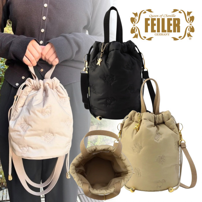 ◇国内発送◇【FEILER】ハイジ 巾着ショルダーバッグ (FEILER