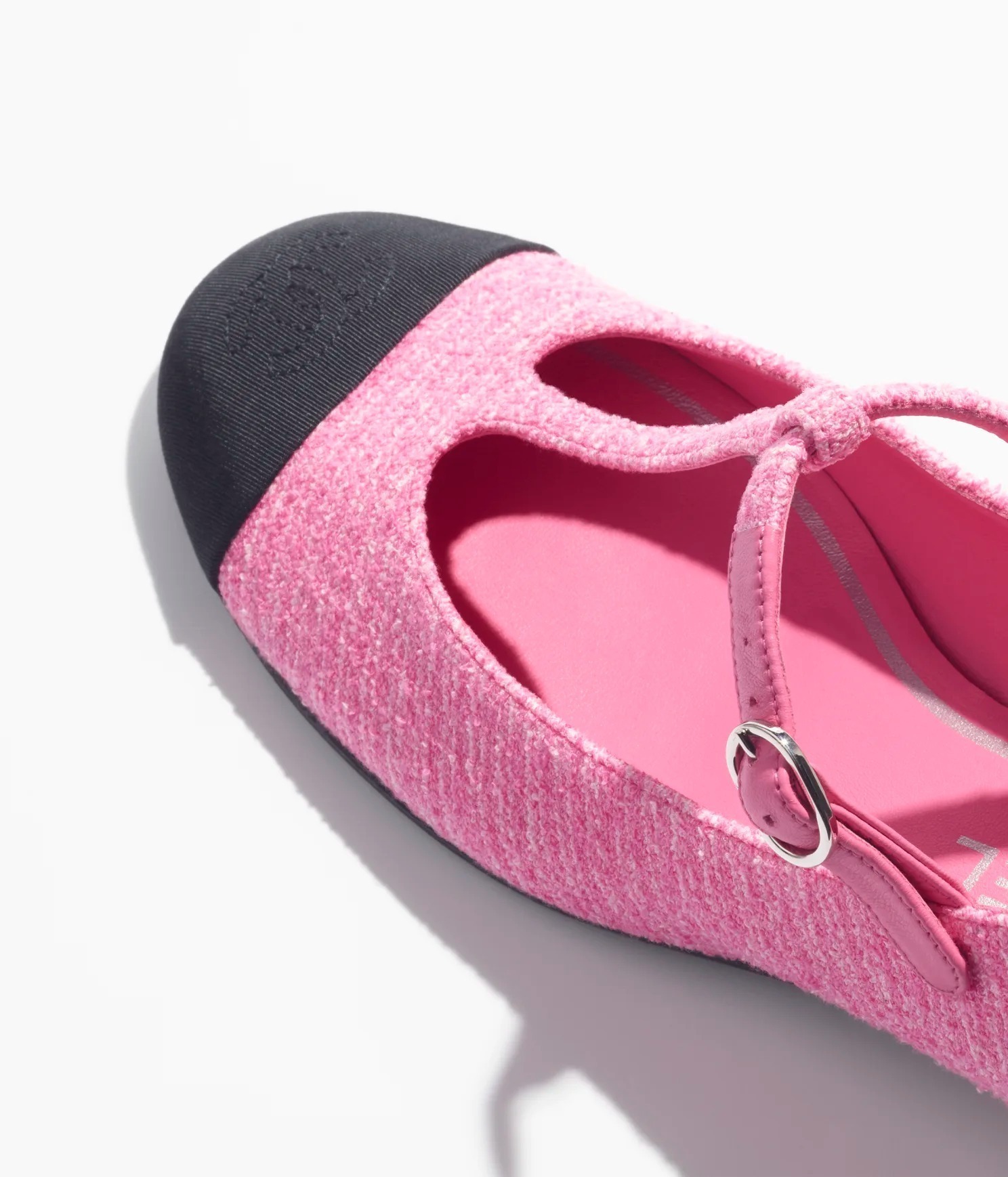 上品なピンク】 CHANEL 《メリージェーン ツイード》シューズ (CHANEL