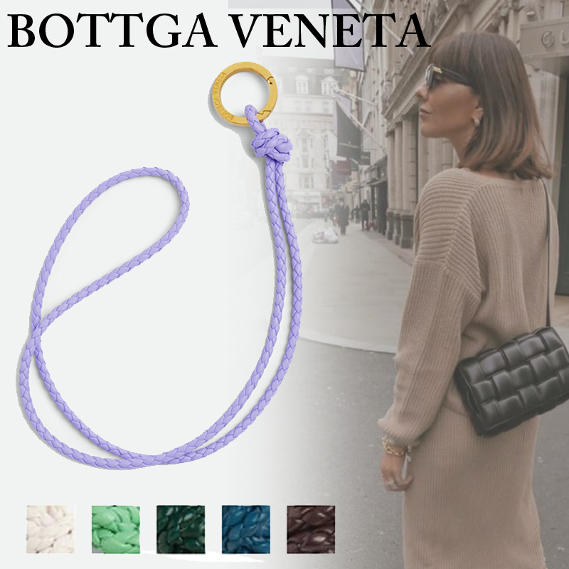 国内直営**BOTTEGA VENETA** イントレチャート ロングキーリング