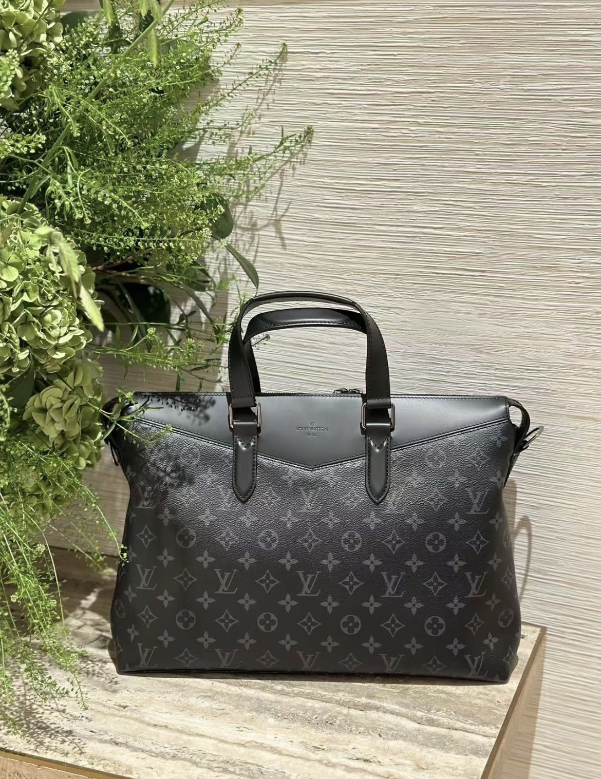 Louis Vuitton ブラック ミュール リボン付き 35.5 Authentic Louis