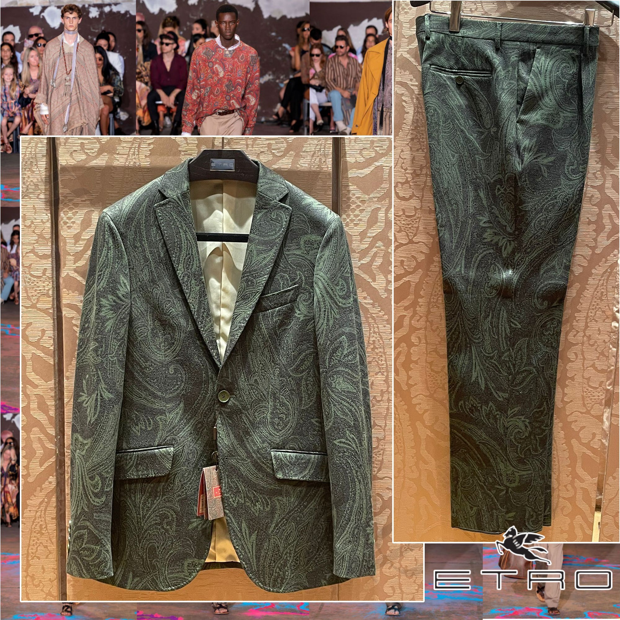 ETRO フローラルペイズリー ジャケット パンツ セットアップ (ETRO