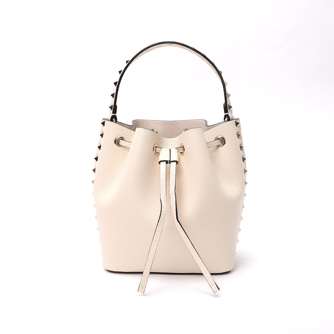 関税負担なし☆VALENTINO ロックスタッズ バケットバッグ (VALENTINO