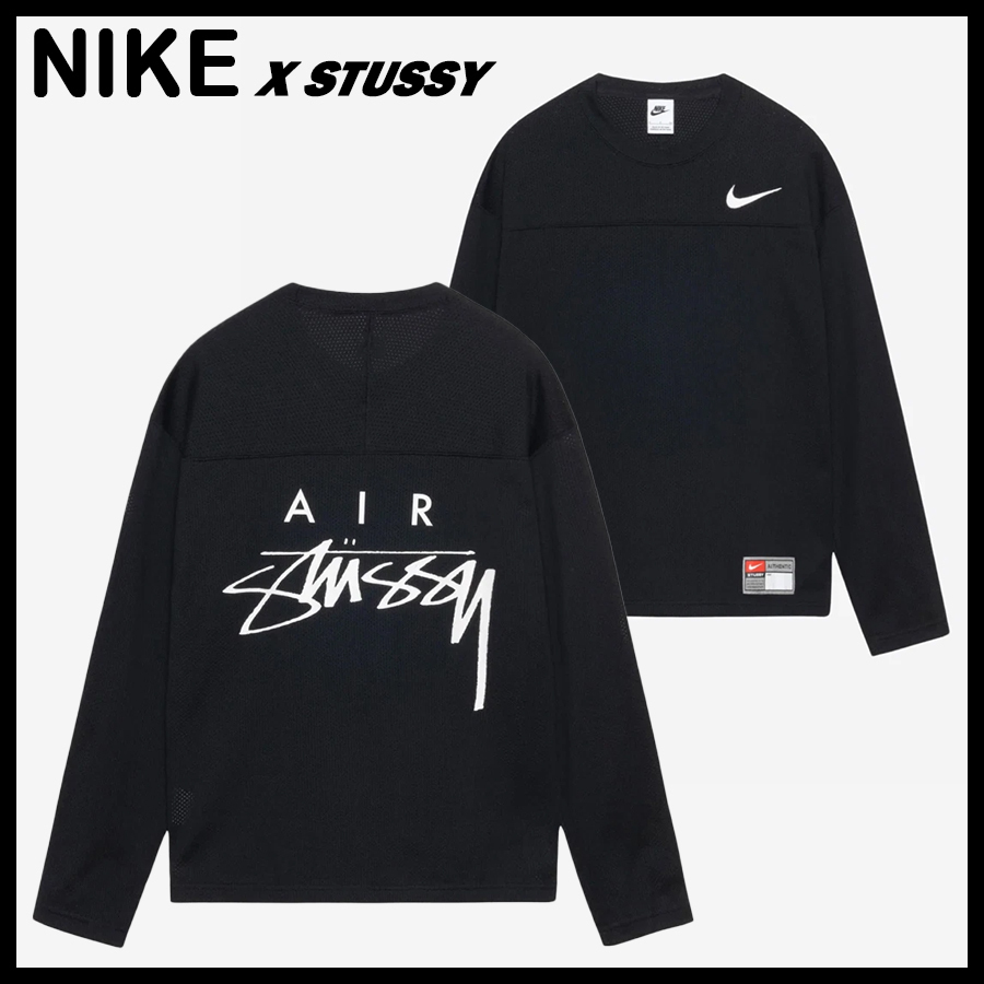 ☆NIKE x STUSSY☆LONG SLEEVE TOP 長袖トップ☆追跡可 (Nike/Tシャツ