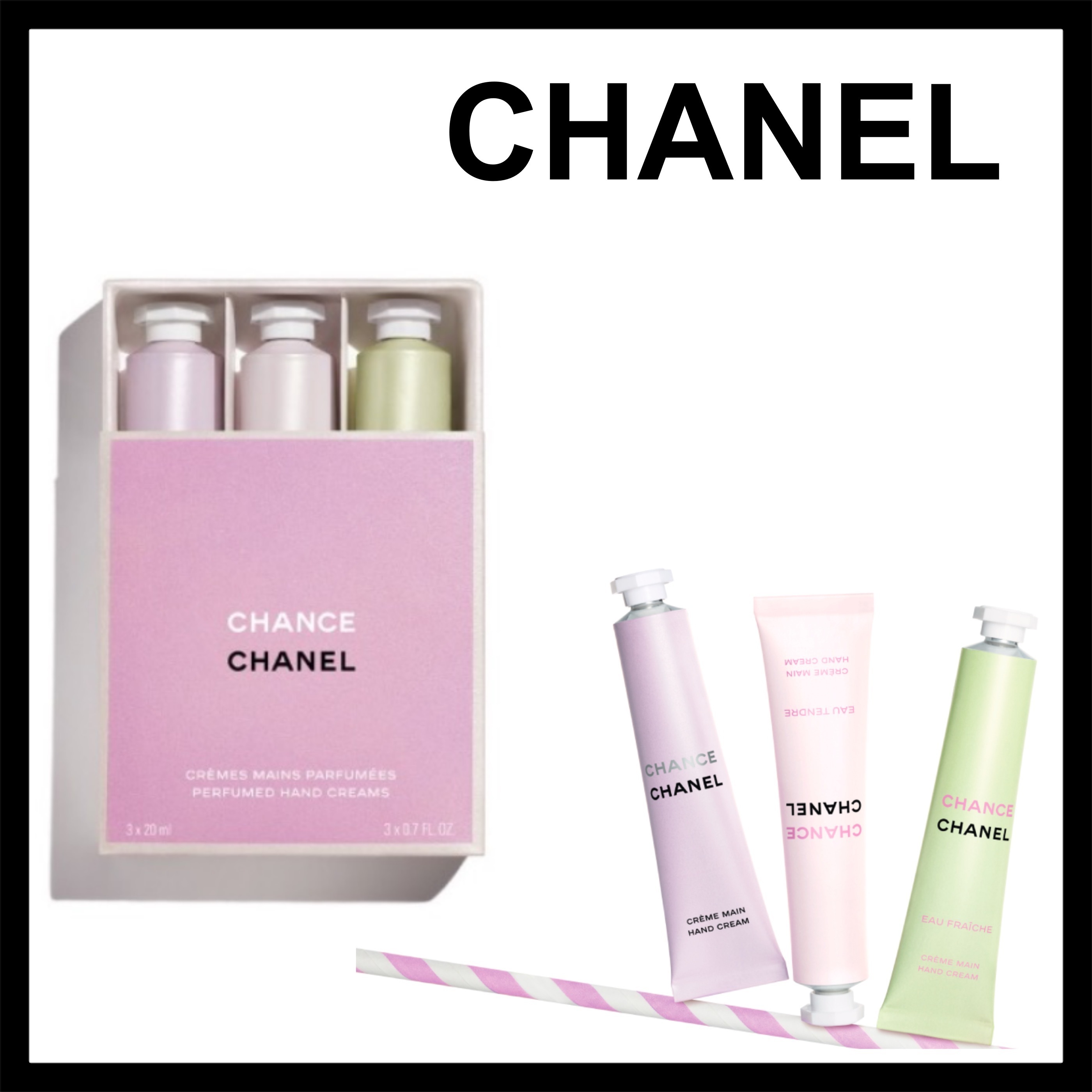 限定】CHANEL☆ 大人気の香り チャンスハンドクリームトリオ (CHANEL