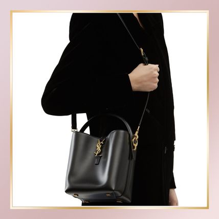 SAINT LAURENT】LE 37 スモール（シャイニーレザー）ブラック (Saint