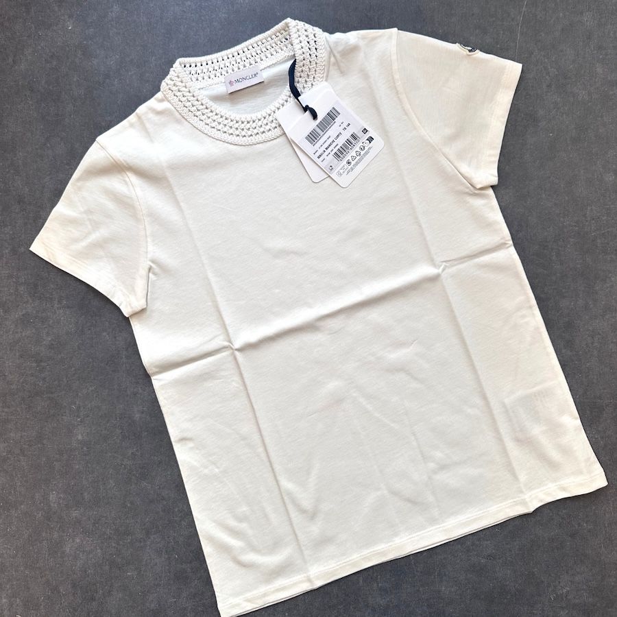 大人もOK】MONCLERキッズTシャツにクロシェ編みデザインが登場！【BUYMA】