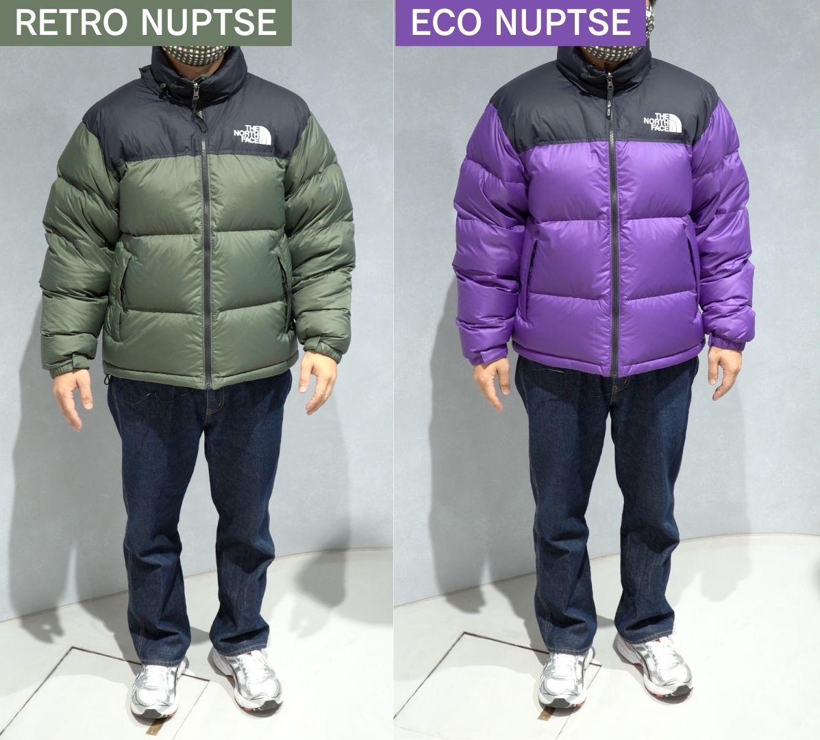 ヌプシジャケットの種類やサイズ感の違いを徹底解剖！US(700)との比較