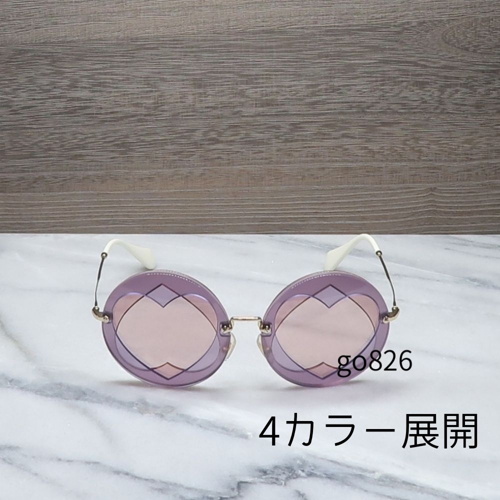 関税込】MiuMiu ダブルハートサングラス MU01SS 4カラー♪ (MiuMiu