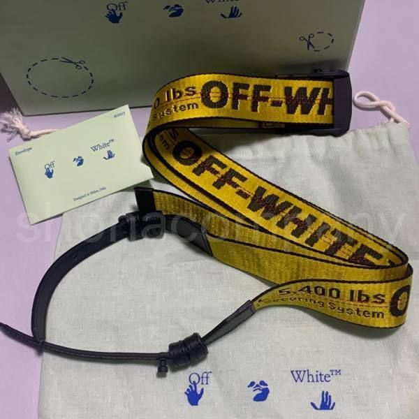 関税込】人気◇Off White◇イエロー ショルダーストラップ (Off-White