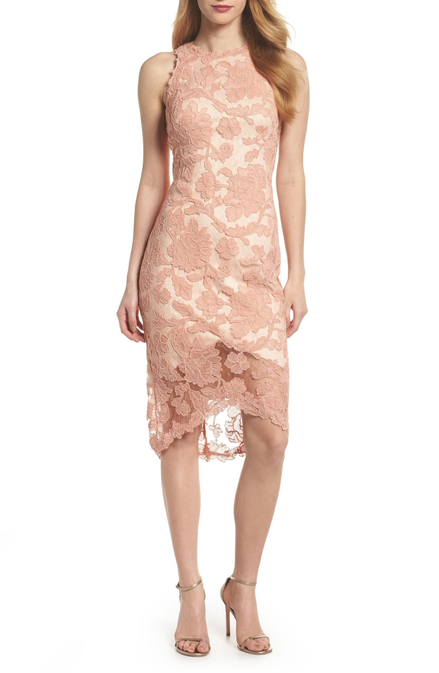 1点SALE☆TADASHI SHOJI ☆ノースリーブレースシースドレス (TADASHI