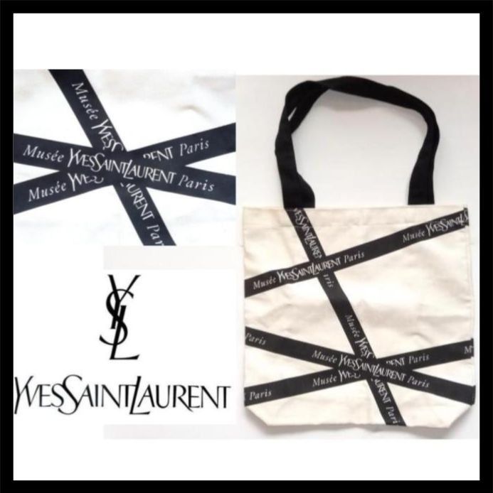 ○ 日本未発売 パリ イブサンローラン美術館 トートバッグ ロゴ (Saint