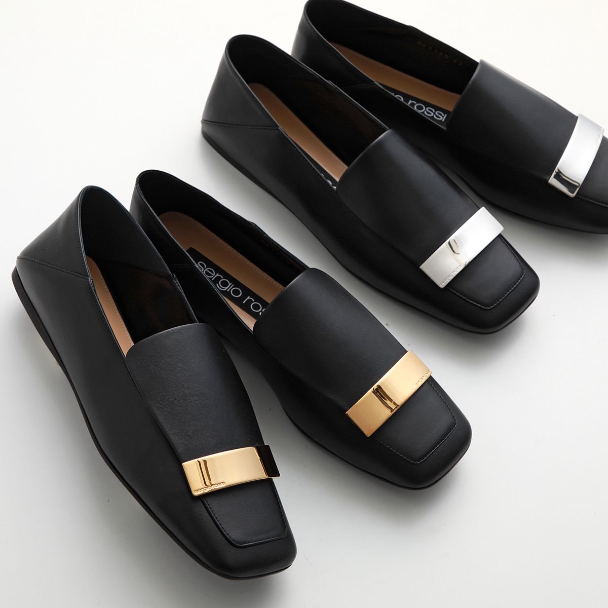 セルジオ・ロッシ sr1 A77990 MNAN07 ローファー シューズ NERO