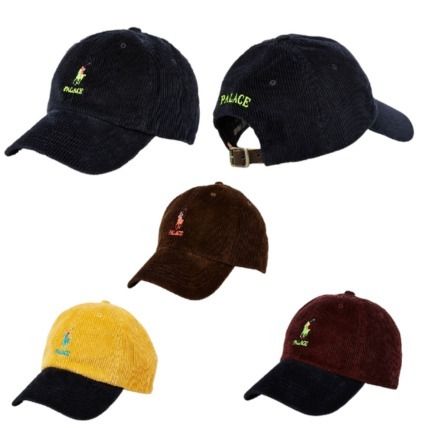 コラボ Palace x Ralph Lauren Corduroy Classic Polo Cap 4色 (Ralph