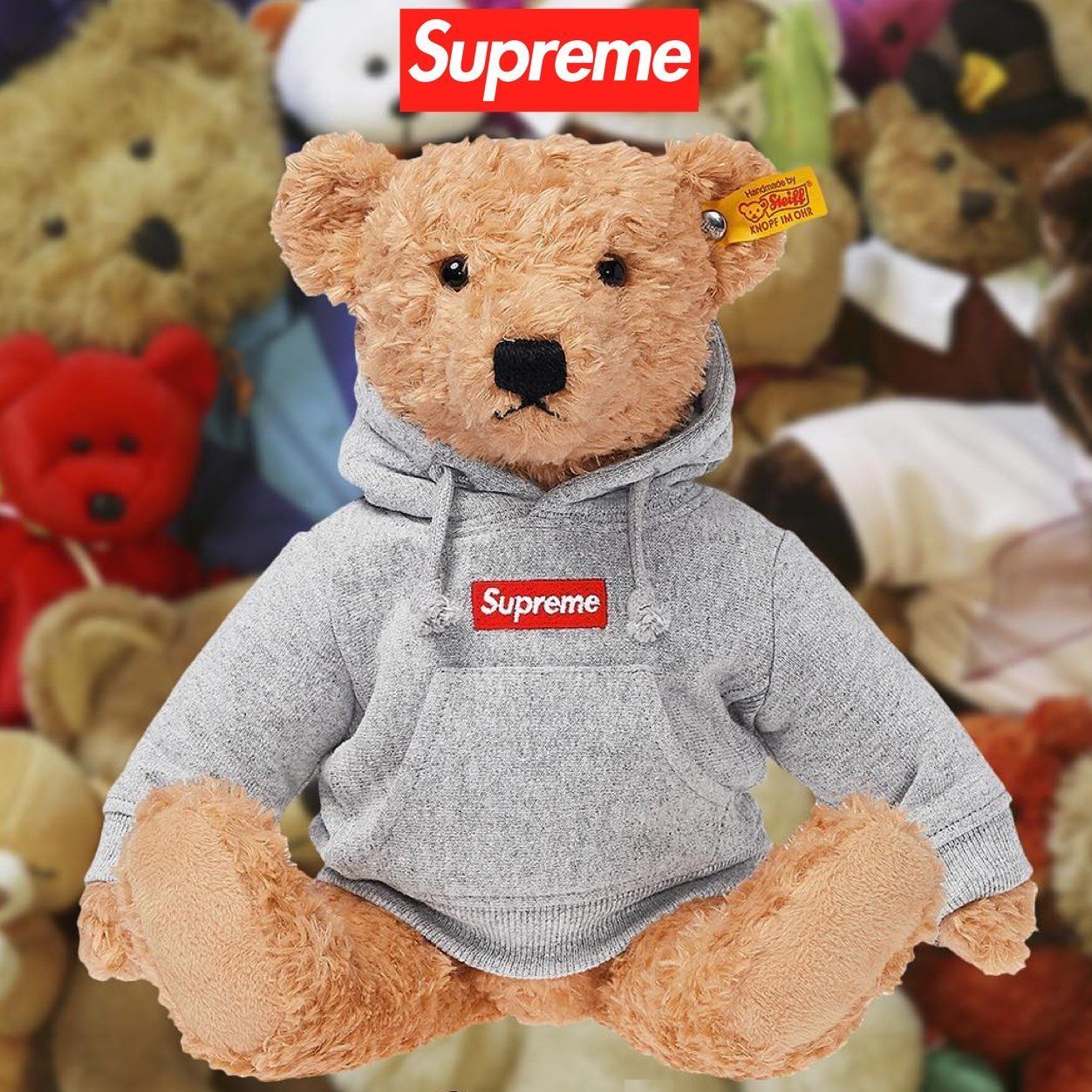 FW18 Supreme Steiff Bear - Box Logo ボックスロゴ テディベア