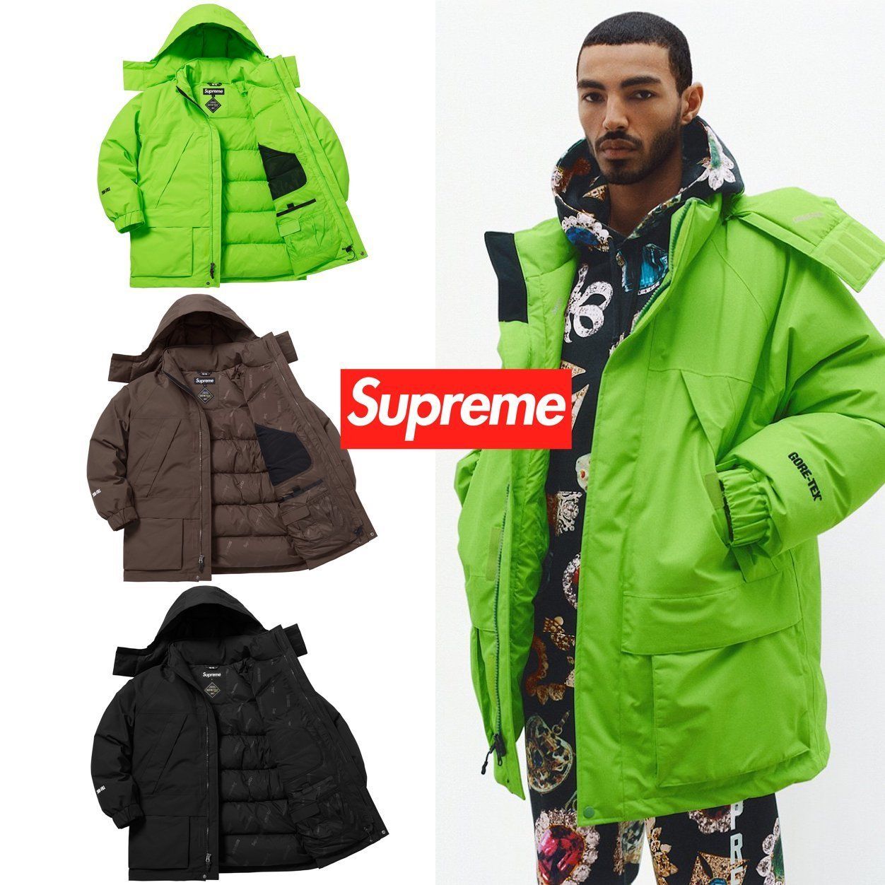 FW18 Supreme GORE-TEX 700-Fill Down Parka - ゴアテックス (Supreme