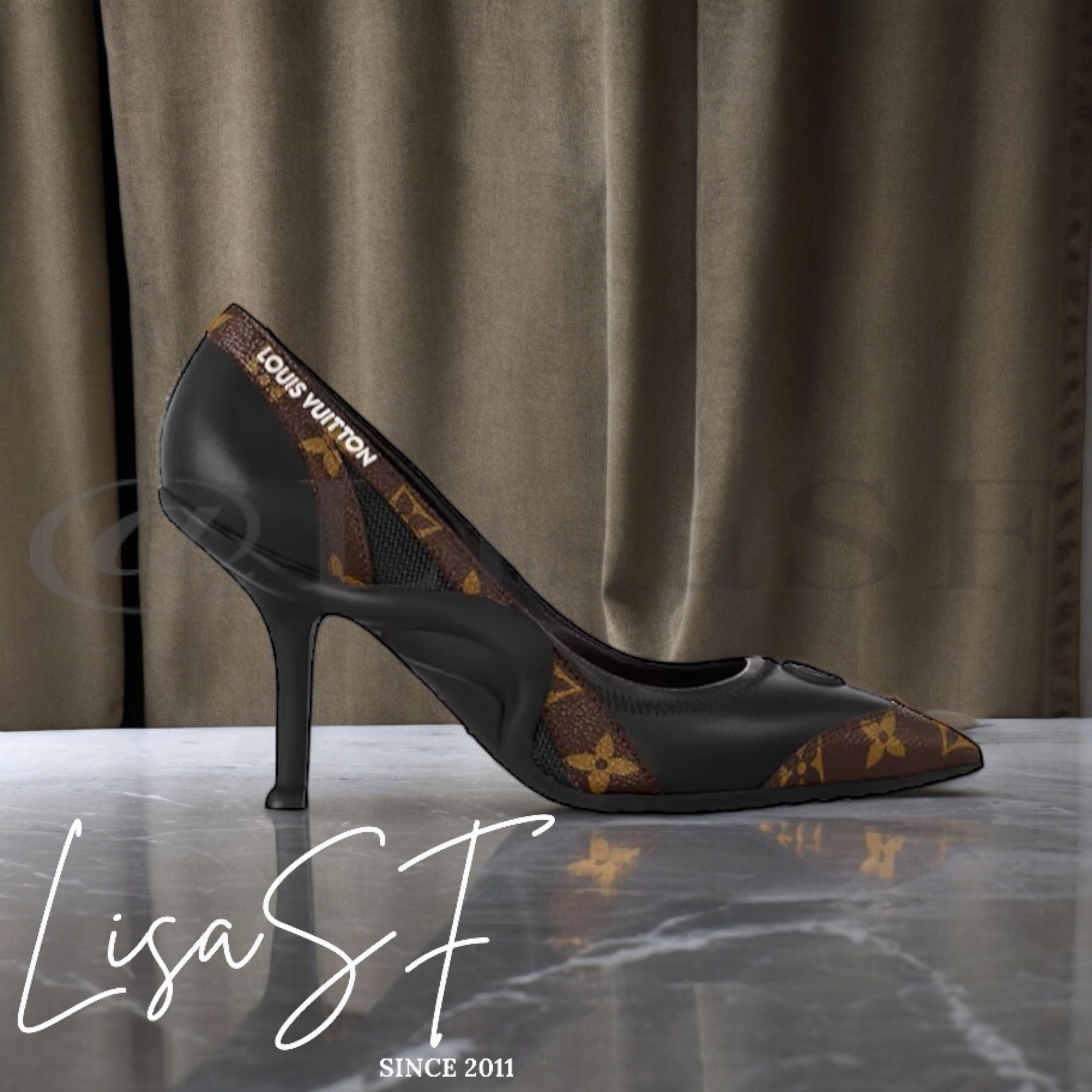 ☆ルイヴィトン☆アイコニックな一足!シェリー・ライン パンプス