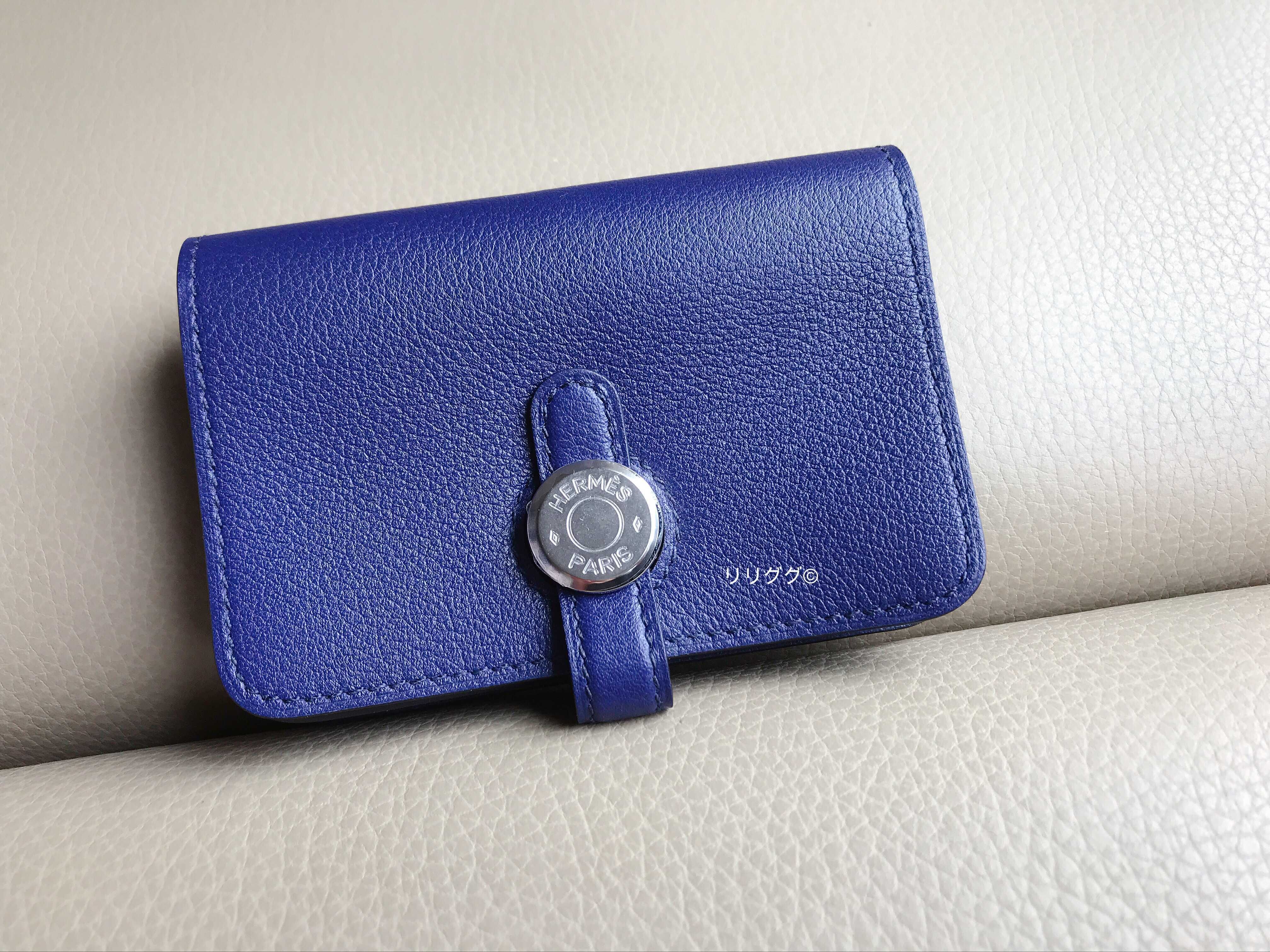エルメス)ドゴン○カードケース・名刺入れ○ブルーアンクル (HERMES