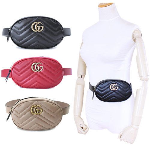 国内発送】グッチ ベルトバッグ GGマーモント ウエストバッグ (GUCCI