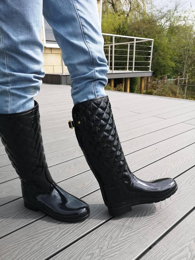 HUNTER キルト風 レインブーツ HUNTER♡レインブーツ♡キルティング風