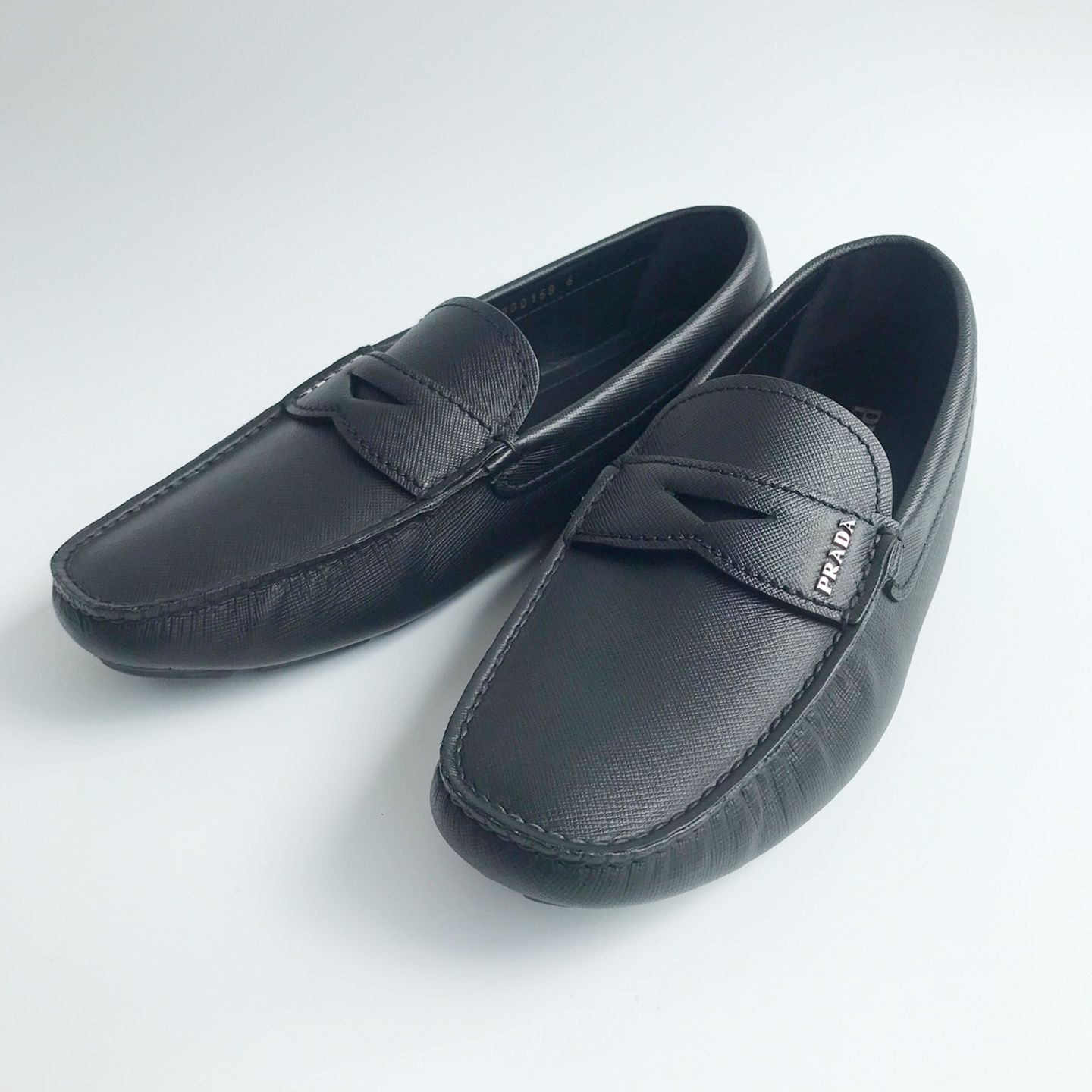 PRADAサフィアーノメンズドライビングシューズ 2DD158 053 F0002