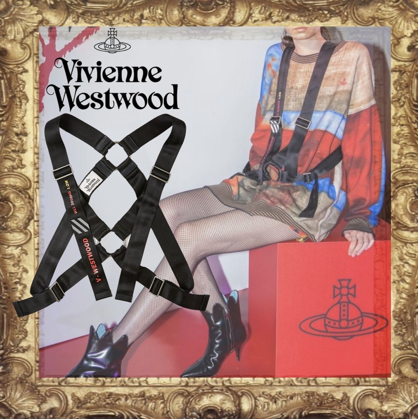 名作☆Vivienne Westwood パラシュート ハーネス ベルト UNISEX
